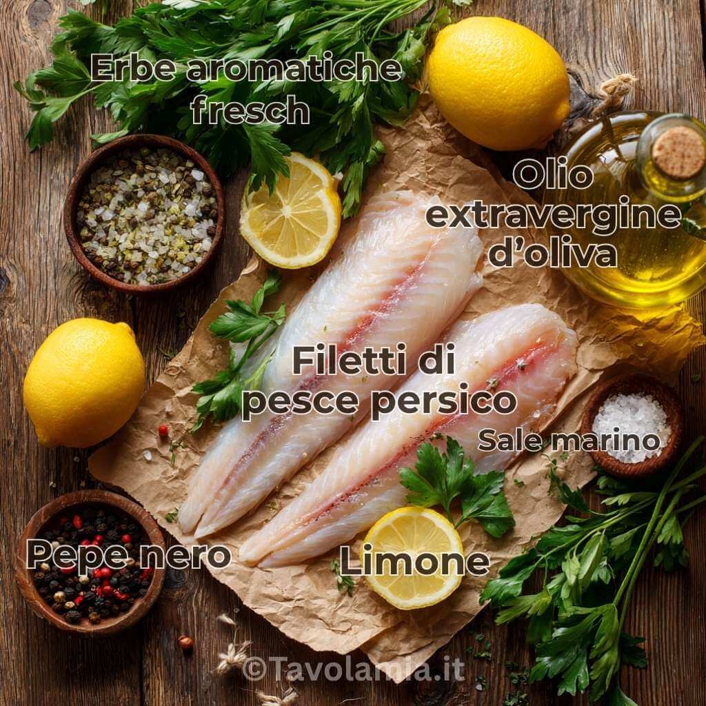 Ricetta per pesce persico: il secondo piatto leggero e gustoso 3 Filetti freschi e ingredienti per ricetta per pesce persico