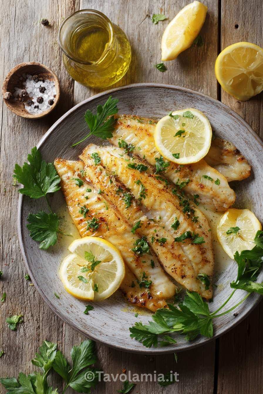 Ricetta per pesce persico: il secondo piatto leggero e gustoso 2 Ricetta per pesce persico servito con limone e prezzemolo fresco