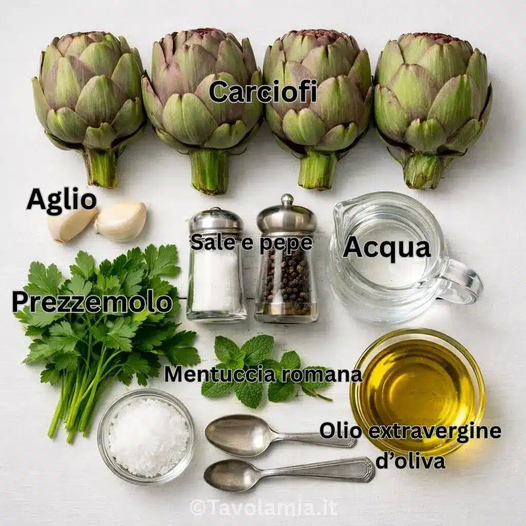 Carciofi alla Romana 2 Ingredienti Carciofi alla Romana