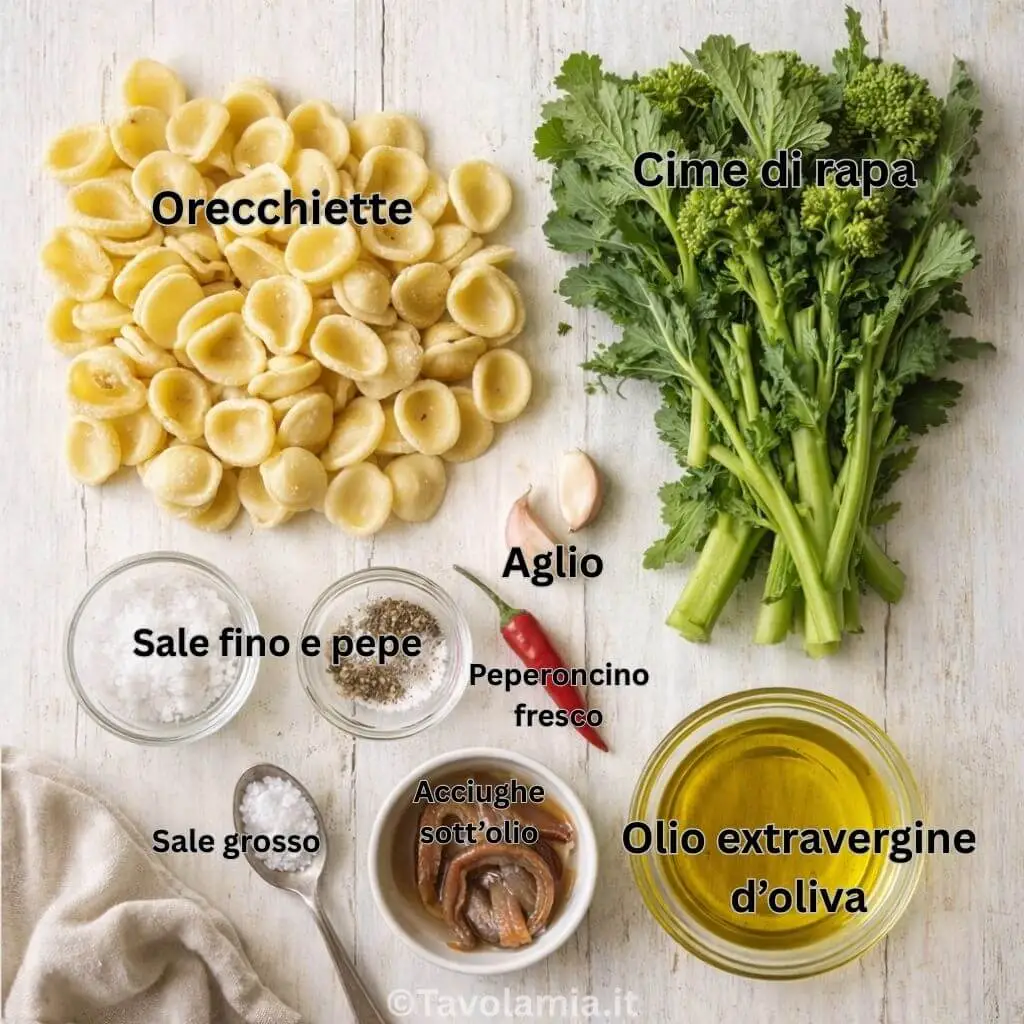 Orecchiette con cime di rapa 2 Orecchiette con cime di rapa