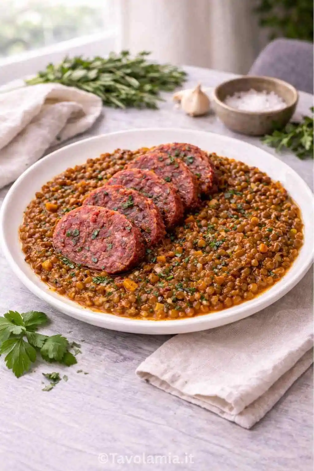 Cotechino con lenticchie 3 Cotechino con lenticchie