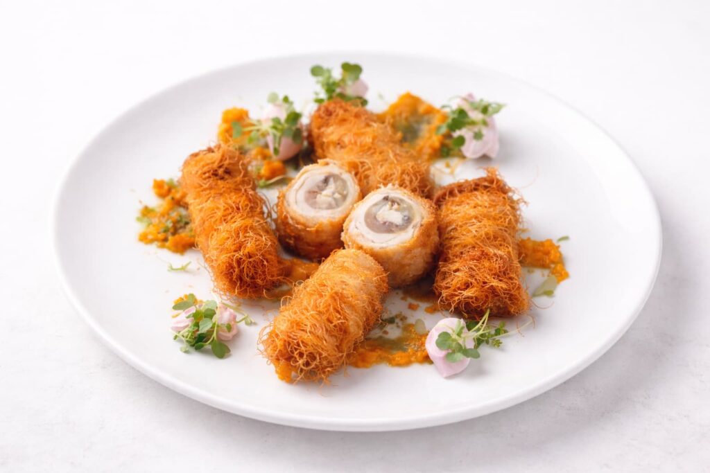 Involtini di pollo in pasta kataifi fatti in casa