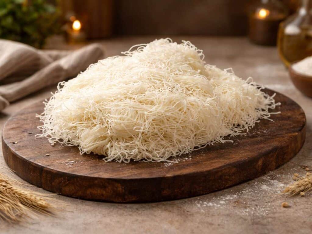 Pasta kataifi a fili sottili: è senza glutine o contiene glutine?