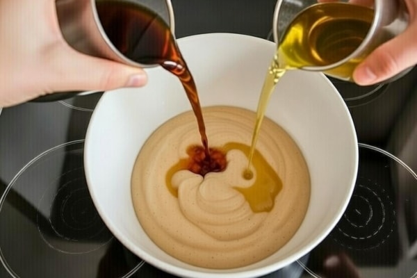 Torta furba al caffè 4 Aggiunta di caffè freddo all’impasto della torta al caffè