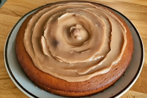 Home 16 Torta furba al caffè decorata con una glassa leggera fatta in casa